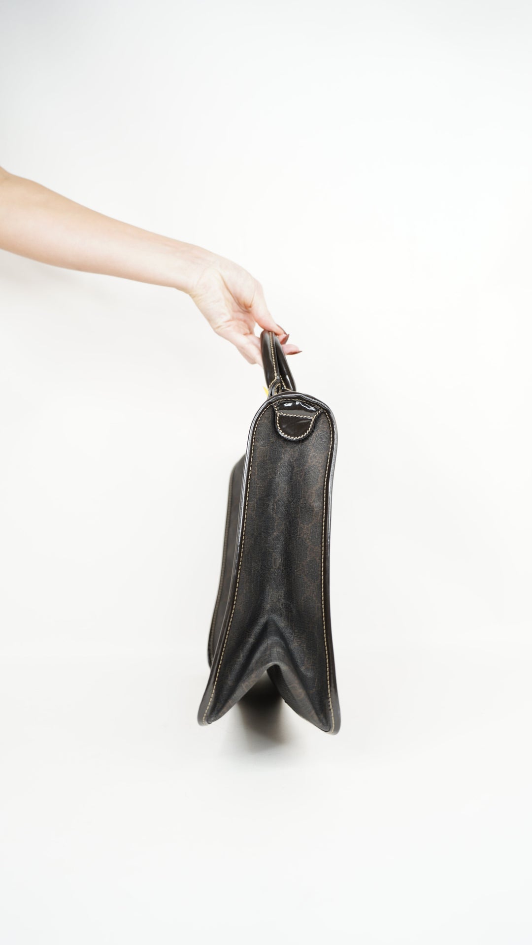 Gucci GG Supreme Business Bag Brown #244