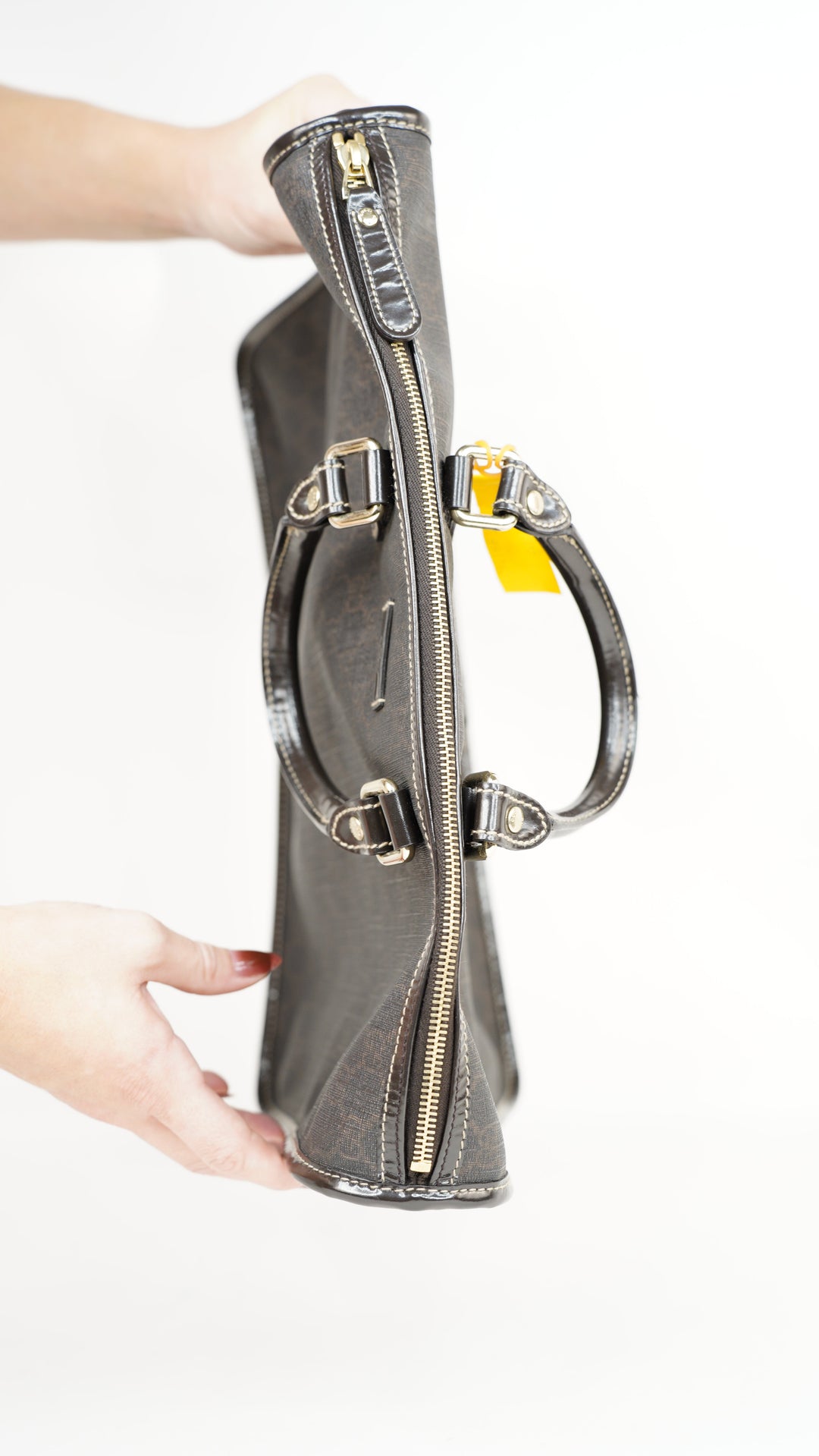 Gucci GG Supreme Business Bag Brown #244