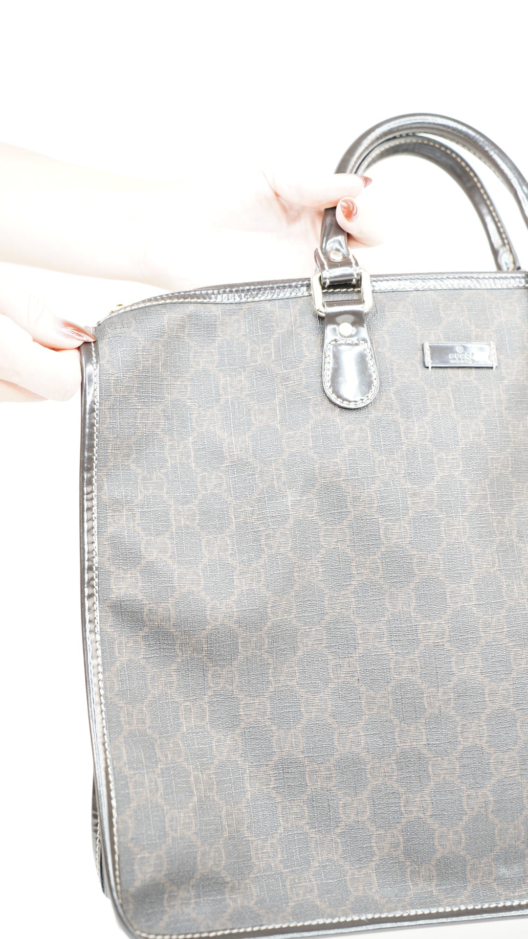 Gucci GG Supreme Business Bag Brown #244