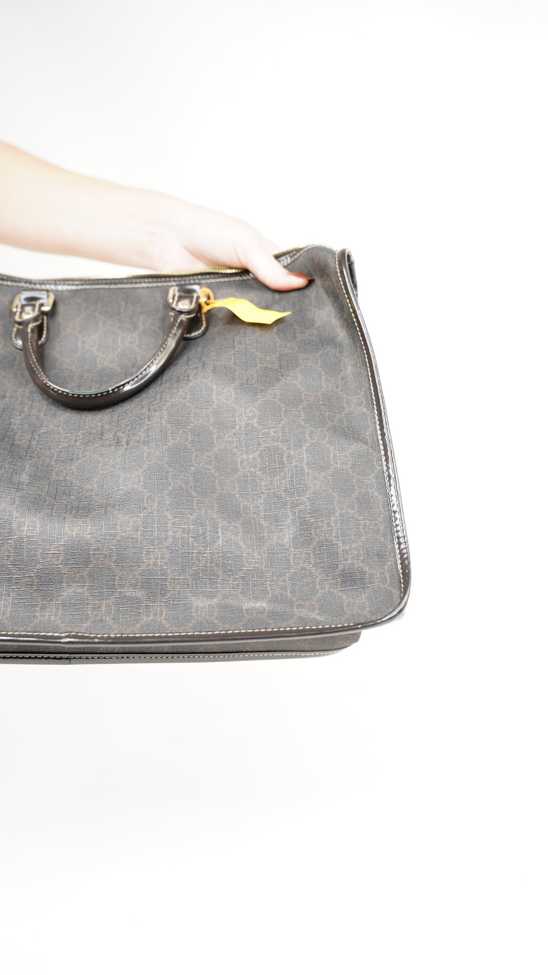 Gucci GG Supreme Business Bag Brown #244