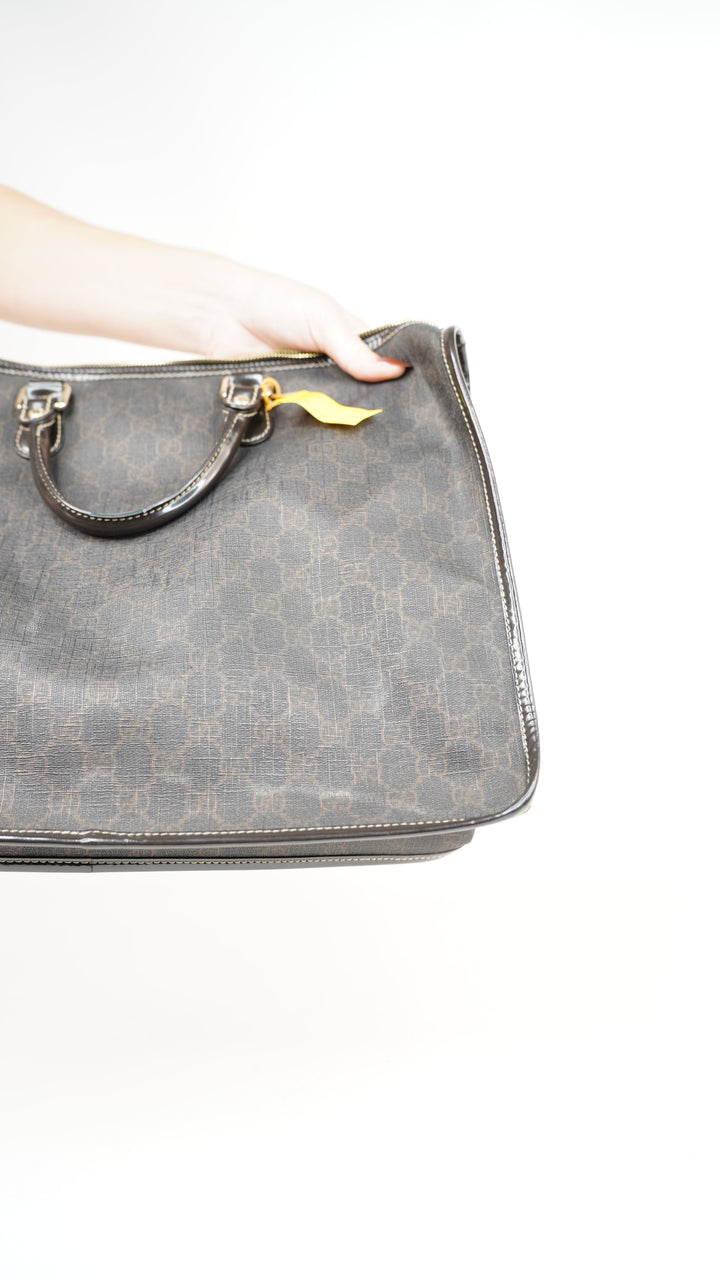 Gucci GG Supreme Business Bag Brown #244