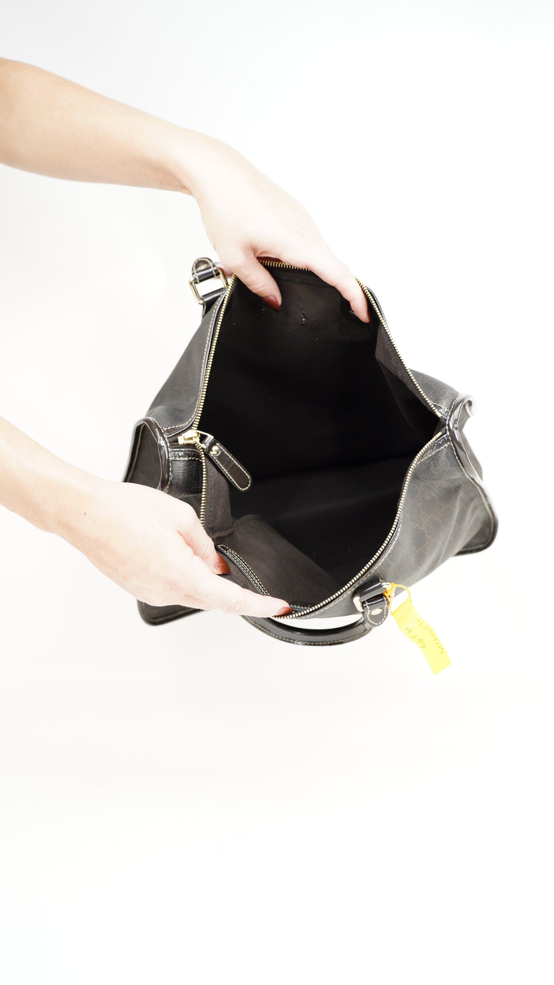 Gucci GG Supreme Business Bag Brown #244