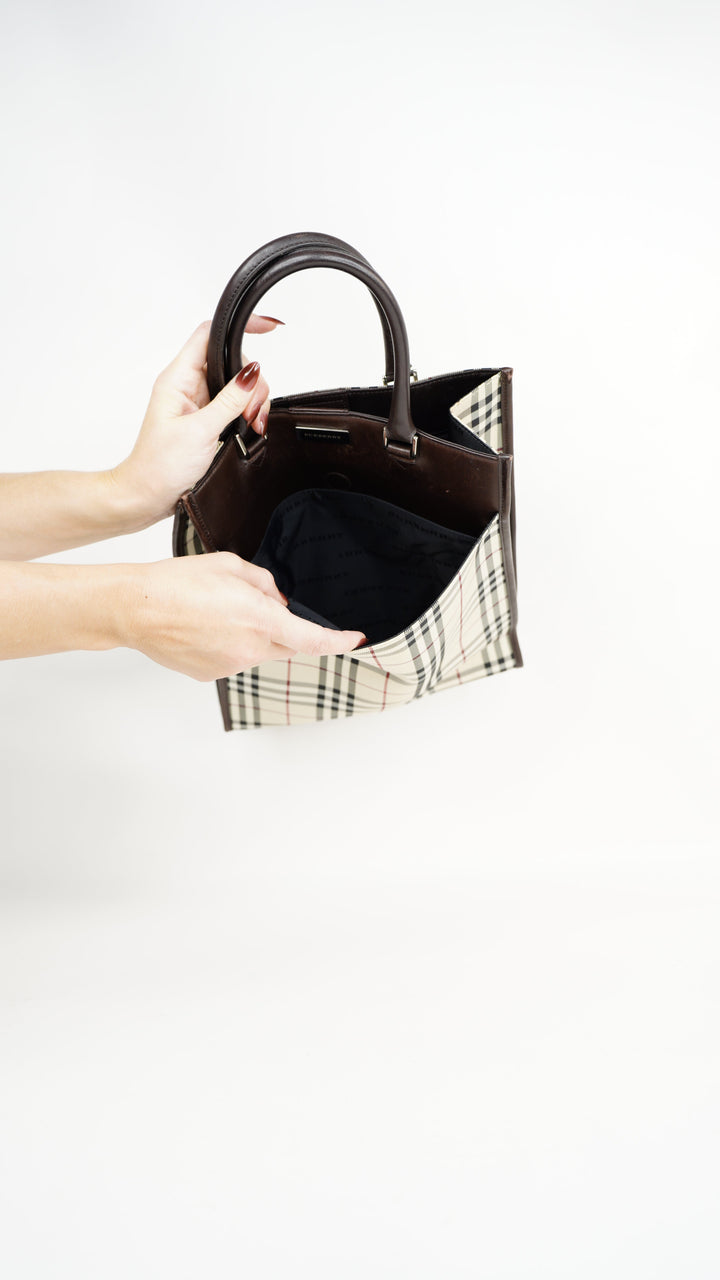 Burberry Nova Check Tote Bag Beige #314