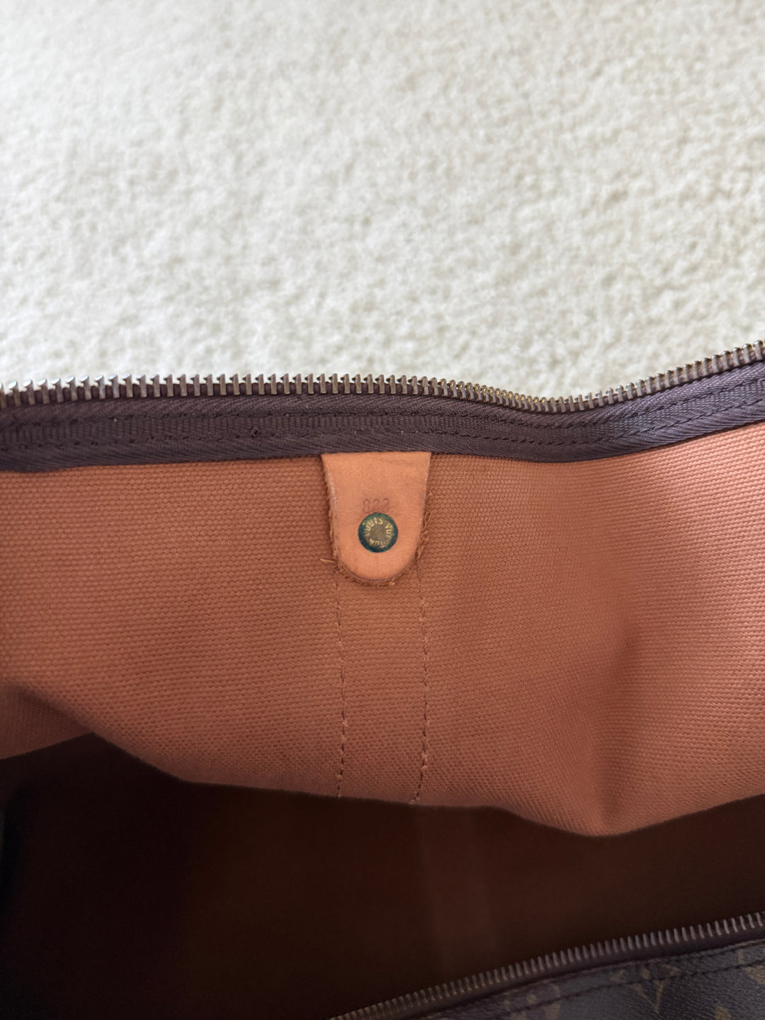 Louis Vuitton Monogram Keepall 55 Travel Boston Bag QAS2