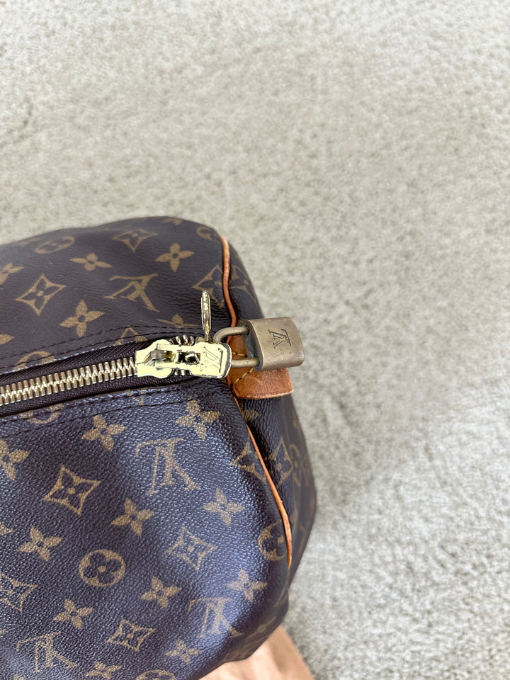Louis Vuitton Monogram Keepall 55 Travel Boston Bag GG77