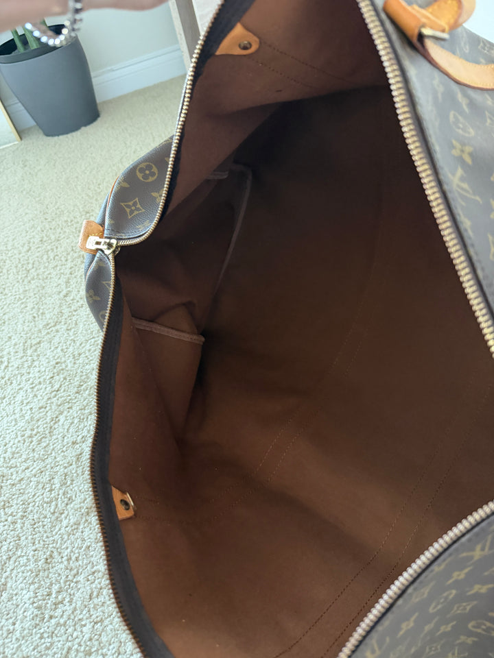 Louis Vuitton Monogram Keepall 60 Travel Boston Bag TRY5