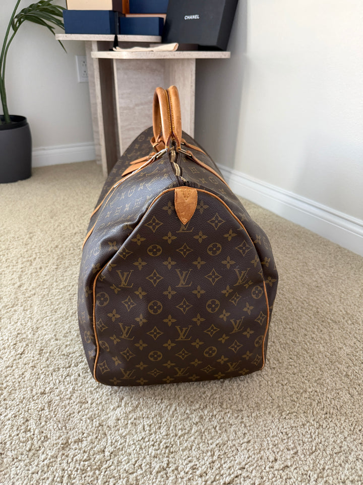 Louis Vuitton Monogram Keepall 60 Travel Boston Bag TRY5