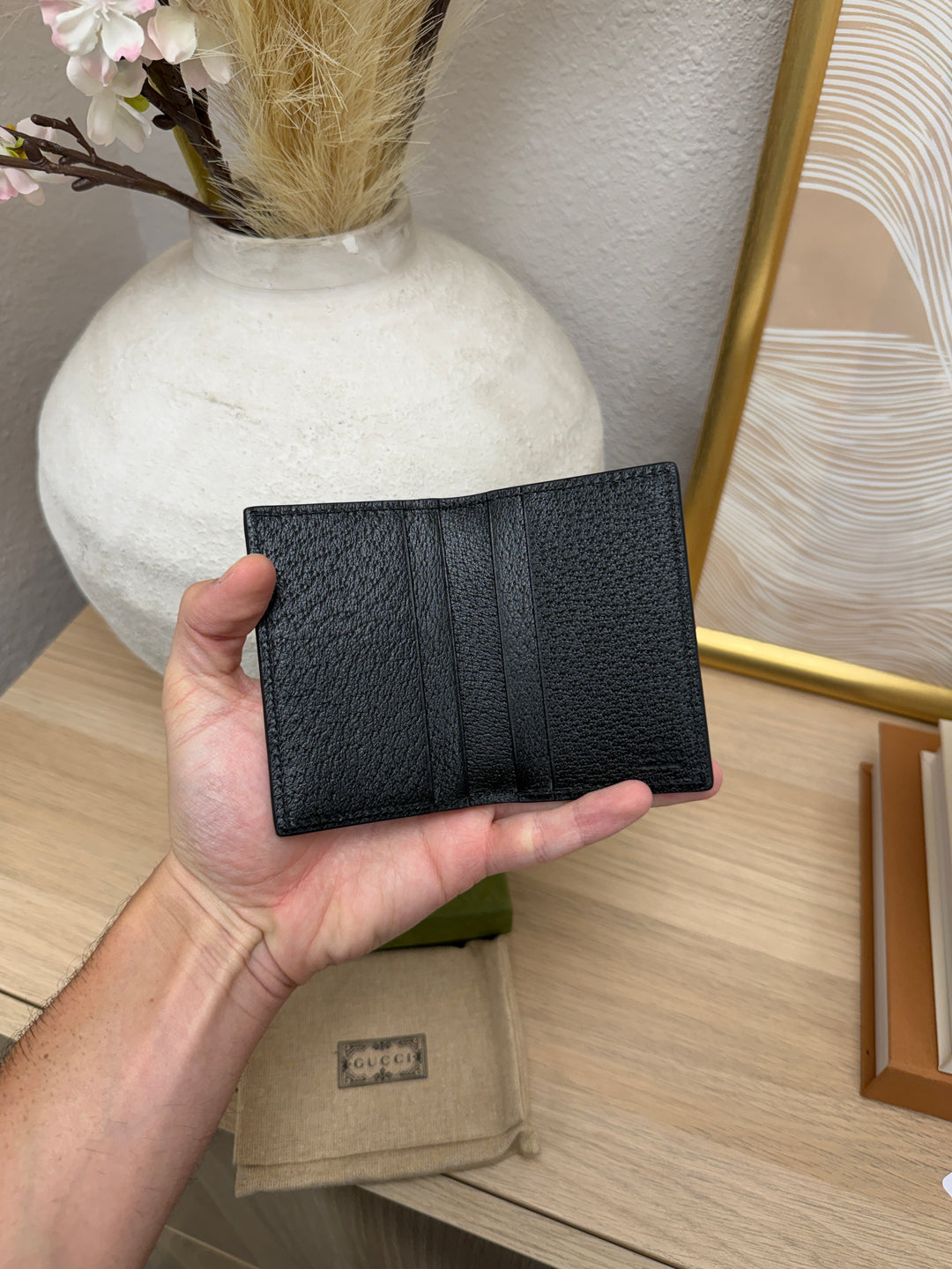 Gucci GG Marmont Pocket Organizer Black w/Full Inclusion SL68